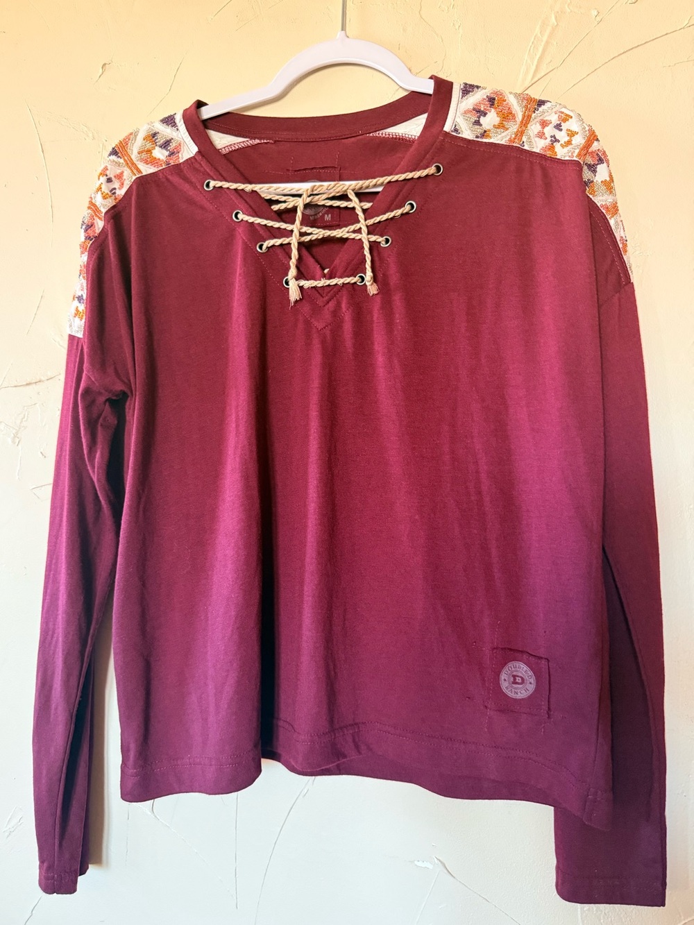 Double D Ranch Women’s Berry Red long sleeve top